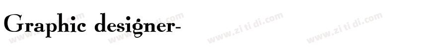 Graphic designer字体转换